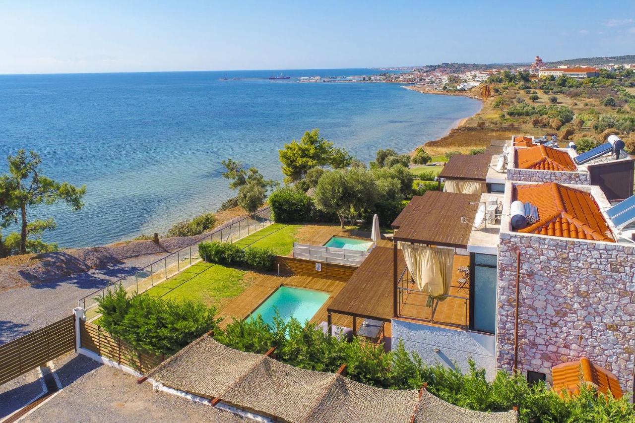Kalma Villa Ena Nea Moudania Bagian luar foto