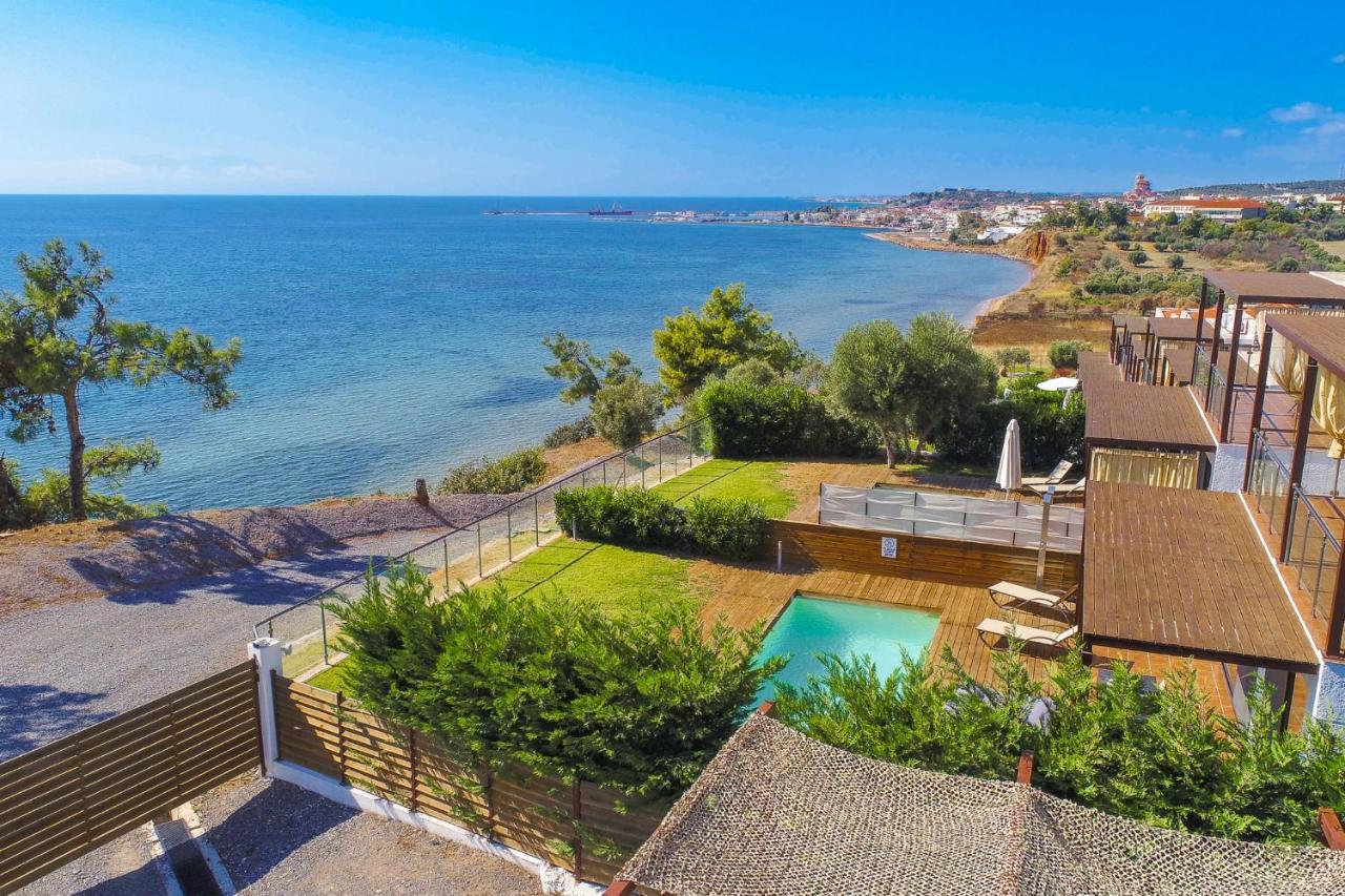 Kalma Villa Ena Nea Moudania Bagian luar foto