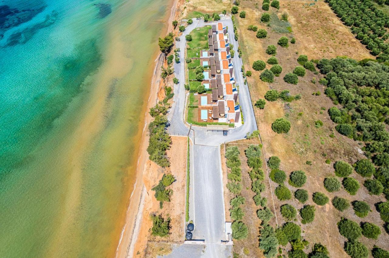 Kalma Villa Ena Nea Moudania Bagian luar foto